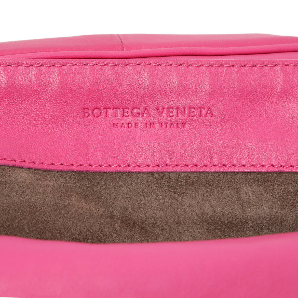 Bottega Veneta Pink Nappa Intrecciato Mini Flap Crossbody Handbags Bottega Veneta