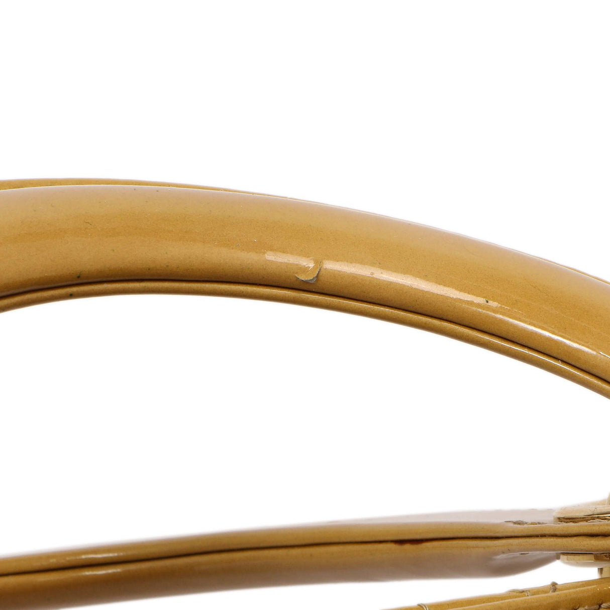 Christian Dior Beige Patent Cannage Large Lady Dior Handbags Christian Dior