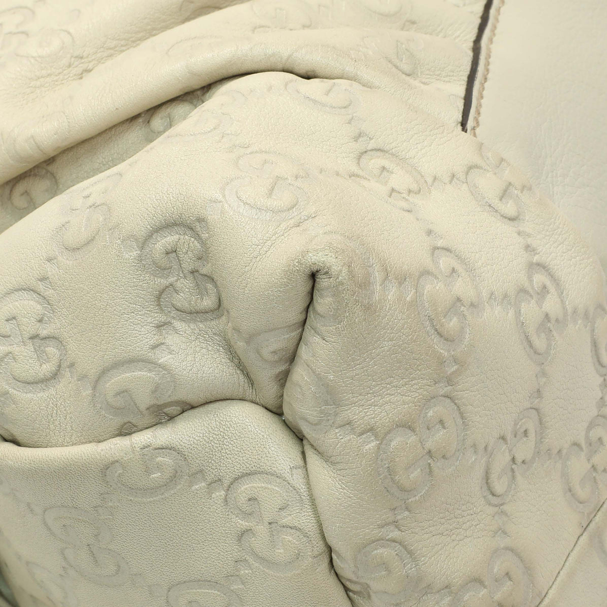 Gucci Guccissima Cream Hysteria Handbag Handbags Gucci