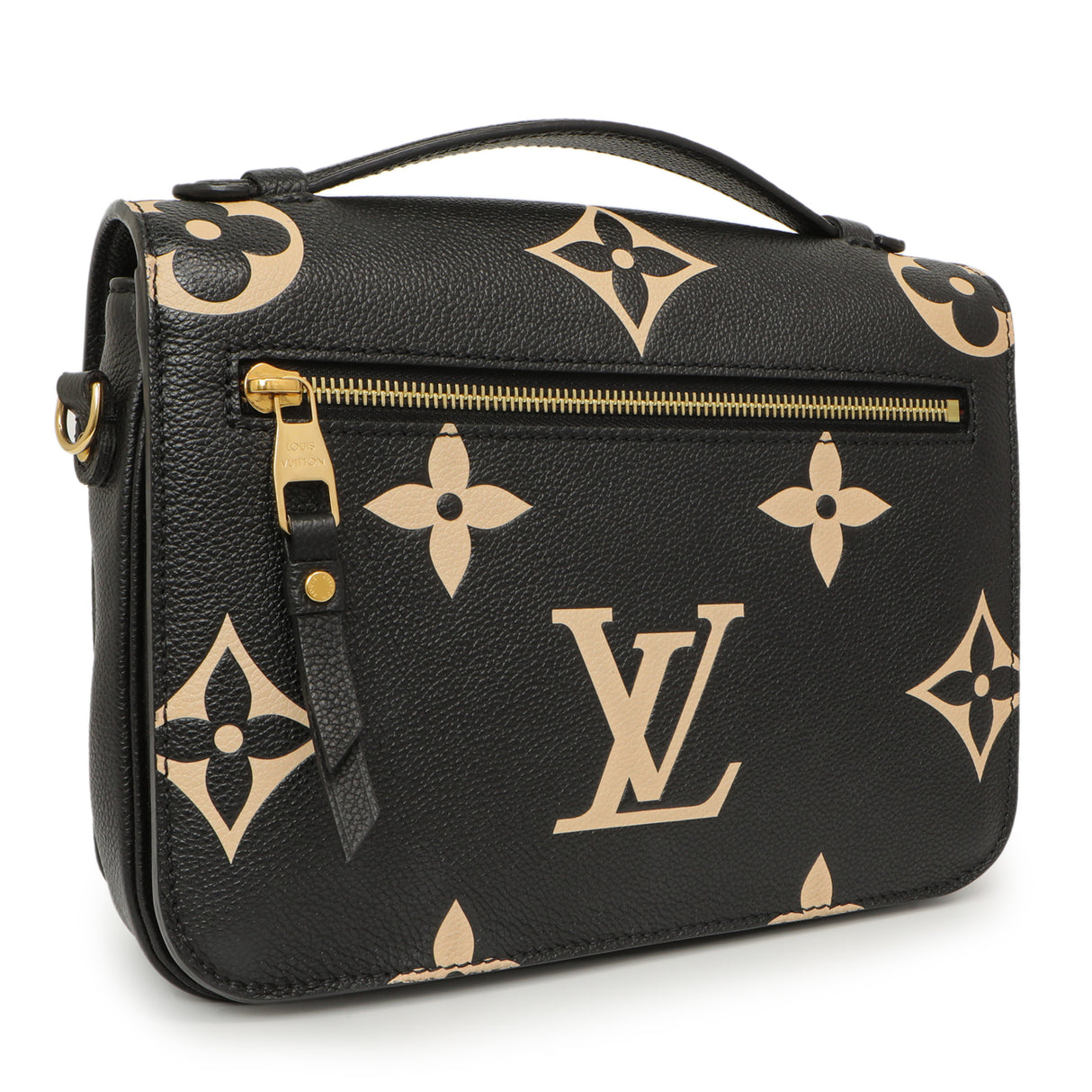 Louis Vuitton Black Beige Empreinte Giant Monogram Pochette Metis Handbags Louis Vuitton