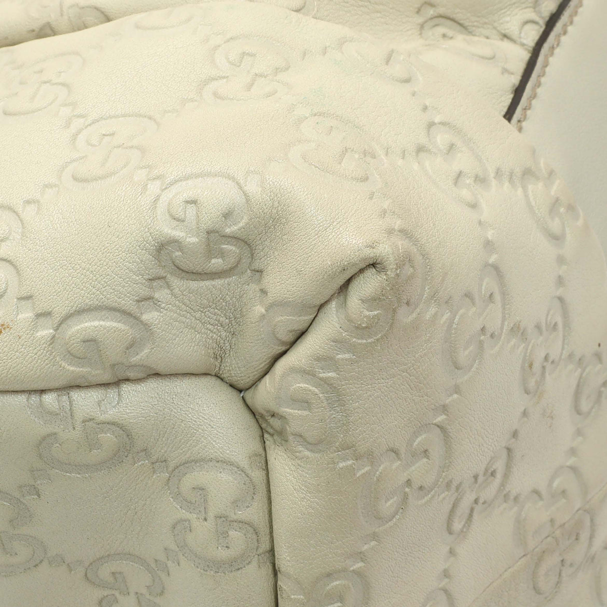 Gucci Guccissima Cream Hysteria Handbag Handbags Gucci