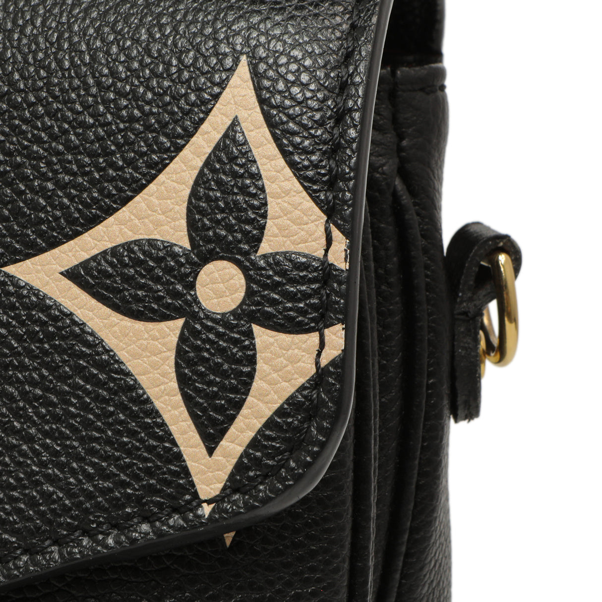 Louis Vuitton Black Beige Empreinte Giant Monogram Pochette Metis Handbags Louis Vuitton