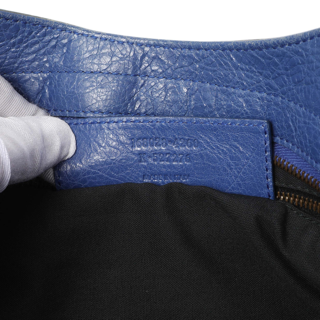 Balenciaga Blue Agneau Classic Hardware City Handbags Balenciaga