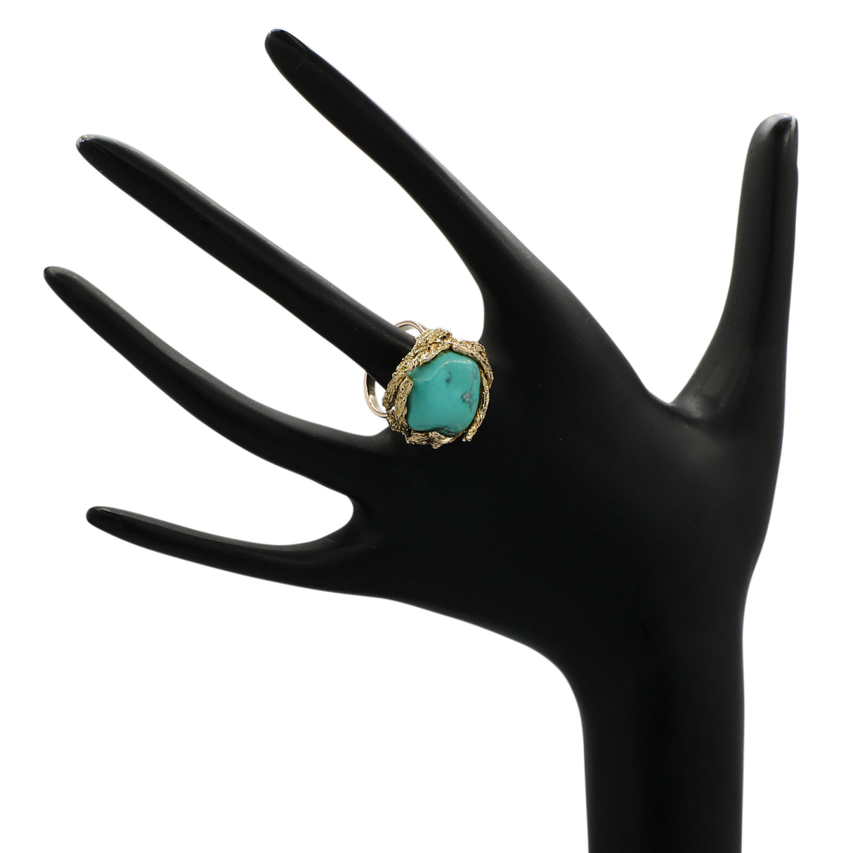 14K Yellow Gold Turquoise Ring Fine Jewellery Modaselle