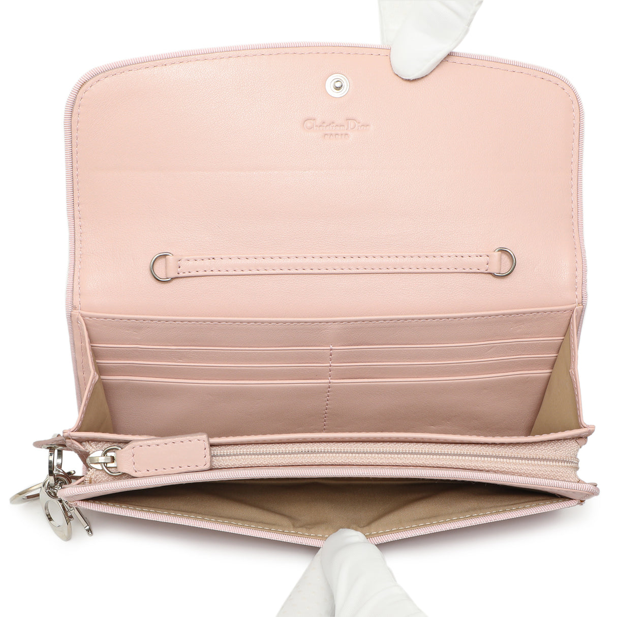 Christian Dior Pink Monogram Chain Wallet Handbags Christian Dior