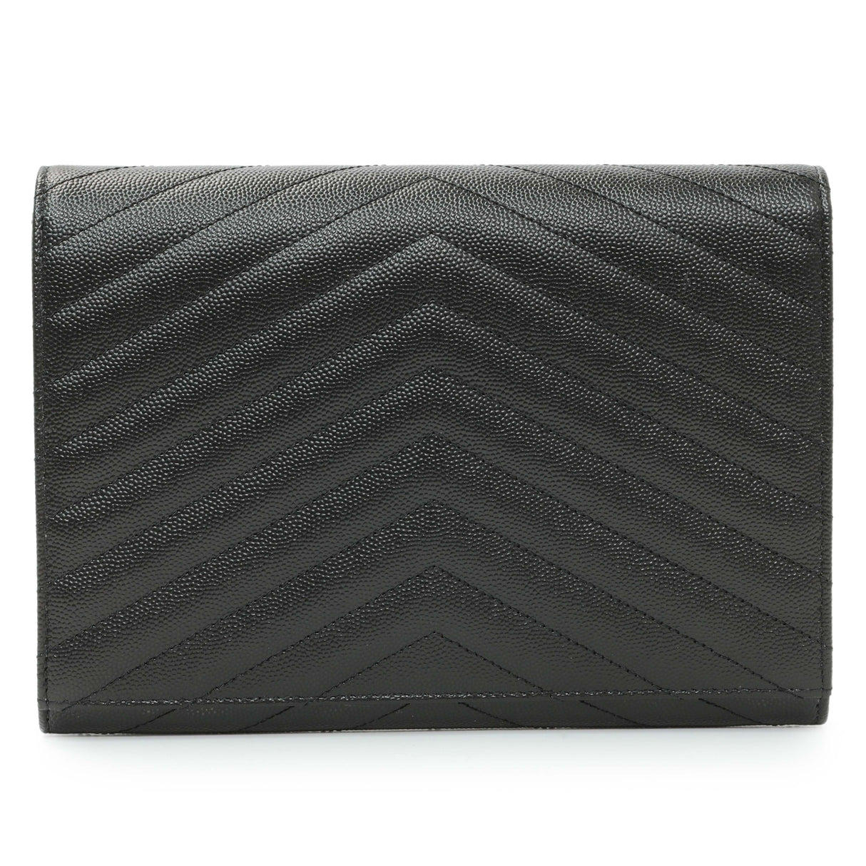 Saint Laurent Grain De Poudre Matelasse Chevron Monogram Envelope Clutch Handbags Saint Laurent