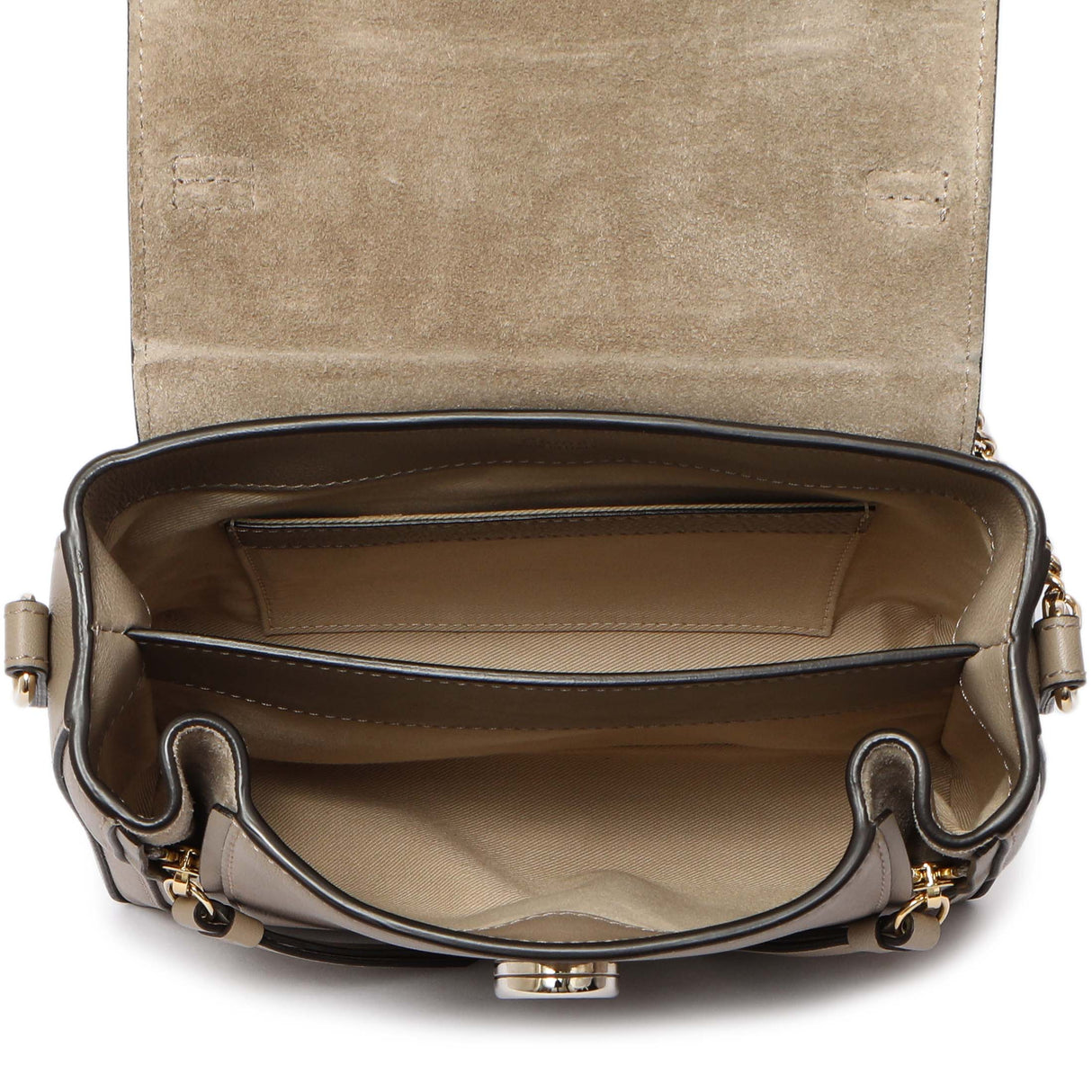 Chloe Motty Grey Calfskin Mini Faye Day Shoulder Bag Handbags Chloe