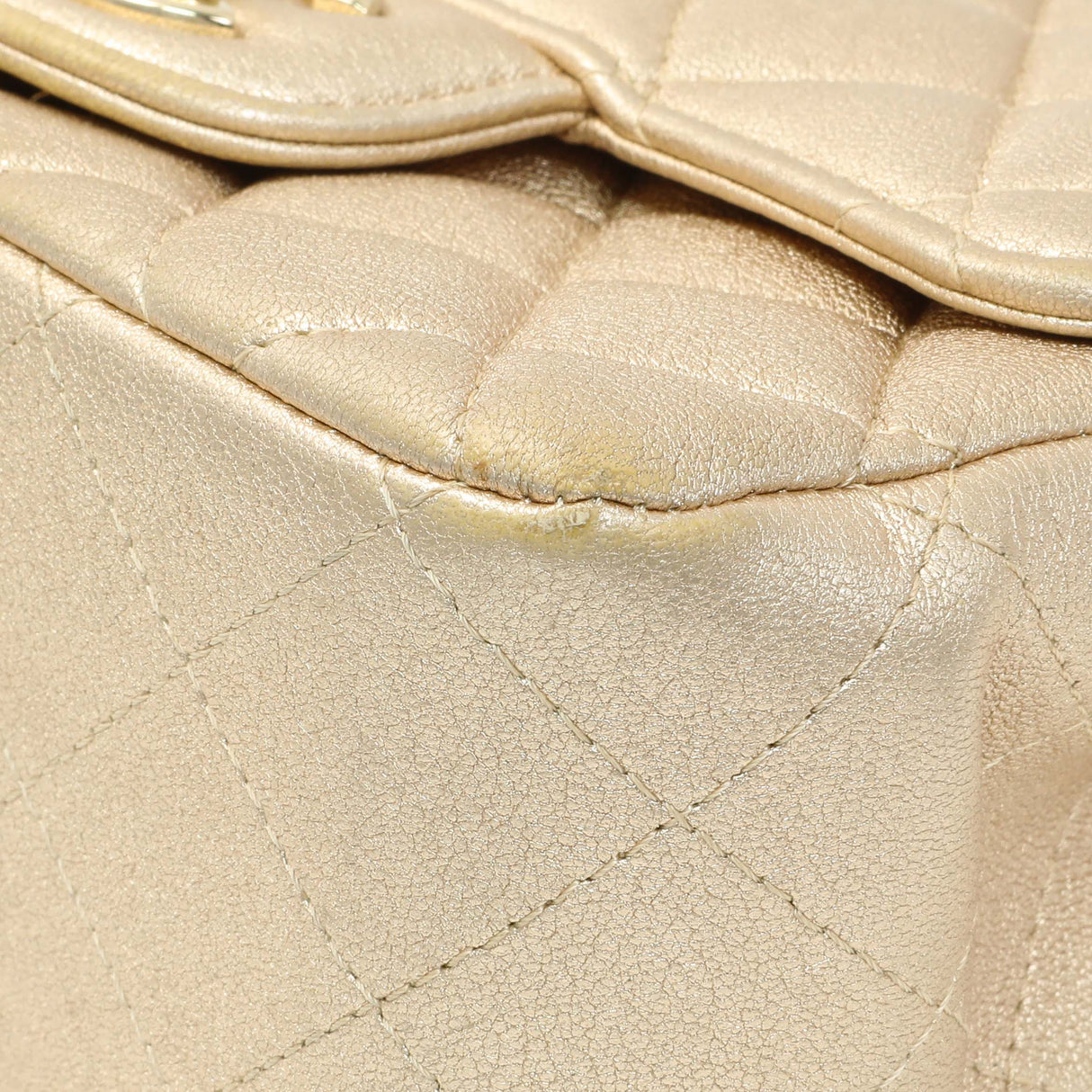 Chanel Metallic Quilted Mini Square Flap Handbags Chanel