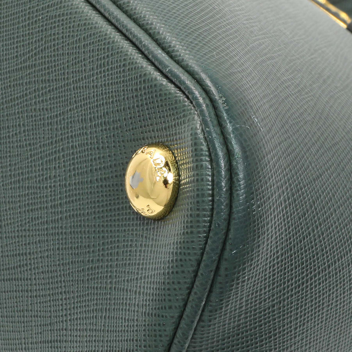 Prada Green Saffiano Medium Promenade Tote Handbags Prada