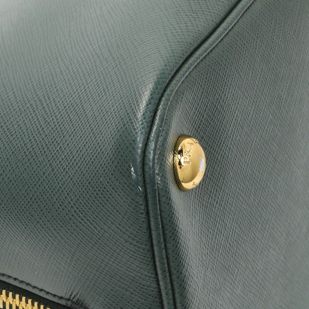 Prada Green Saffiano Medium Promenade Tote Handbags Prada