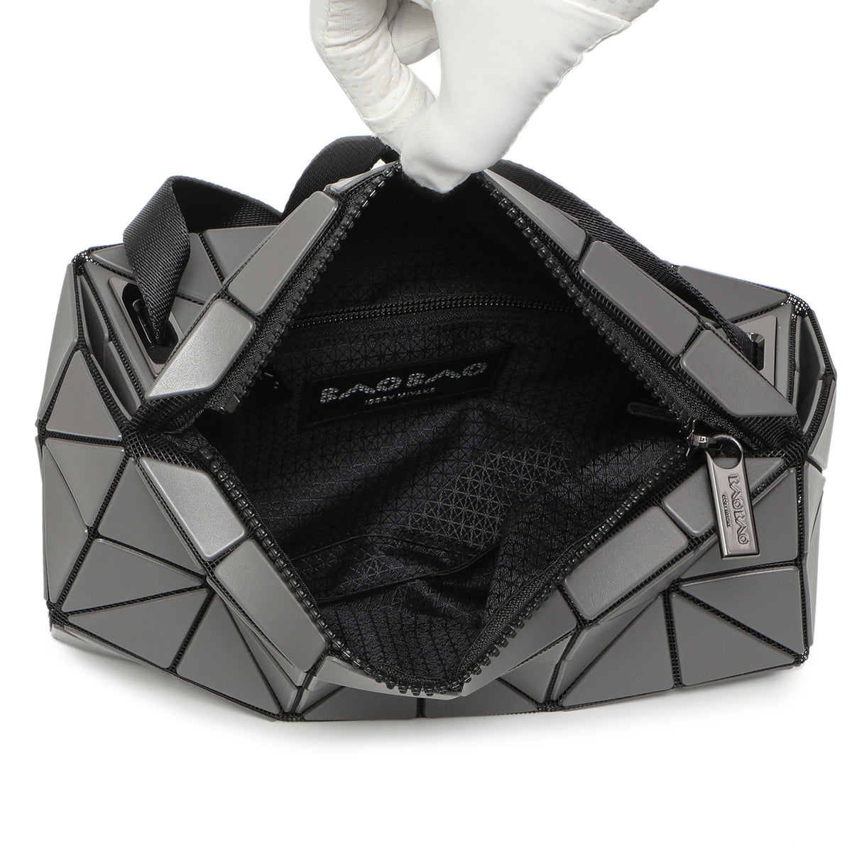 Bao Bao Issey Miyake Matte Grey Carton Bag Handbags Bao Bao Issey Miyake