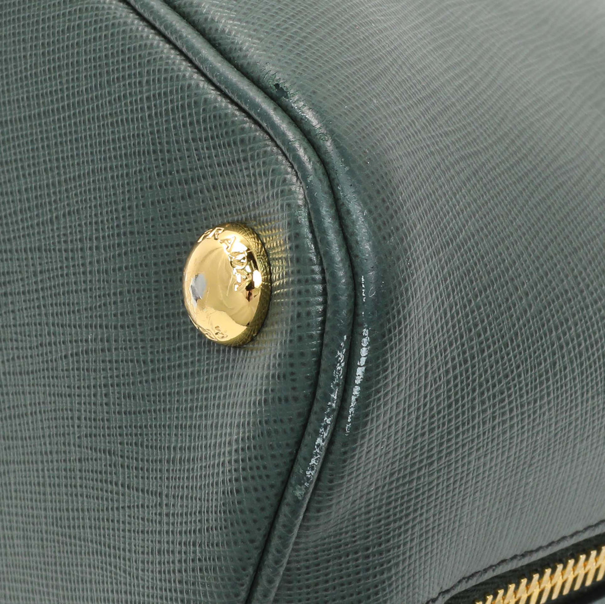 Prada Green Saffiano Medium Promenade Tote Handbags Prada