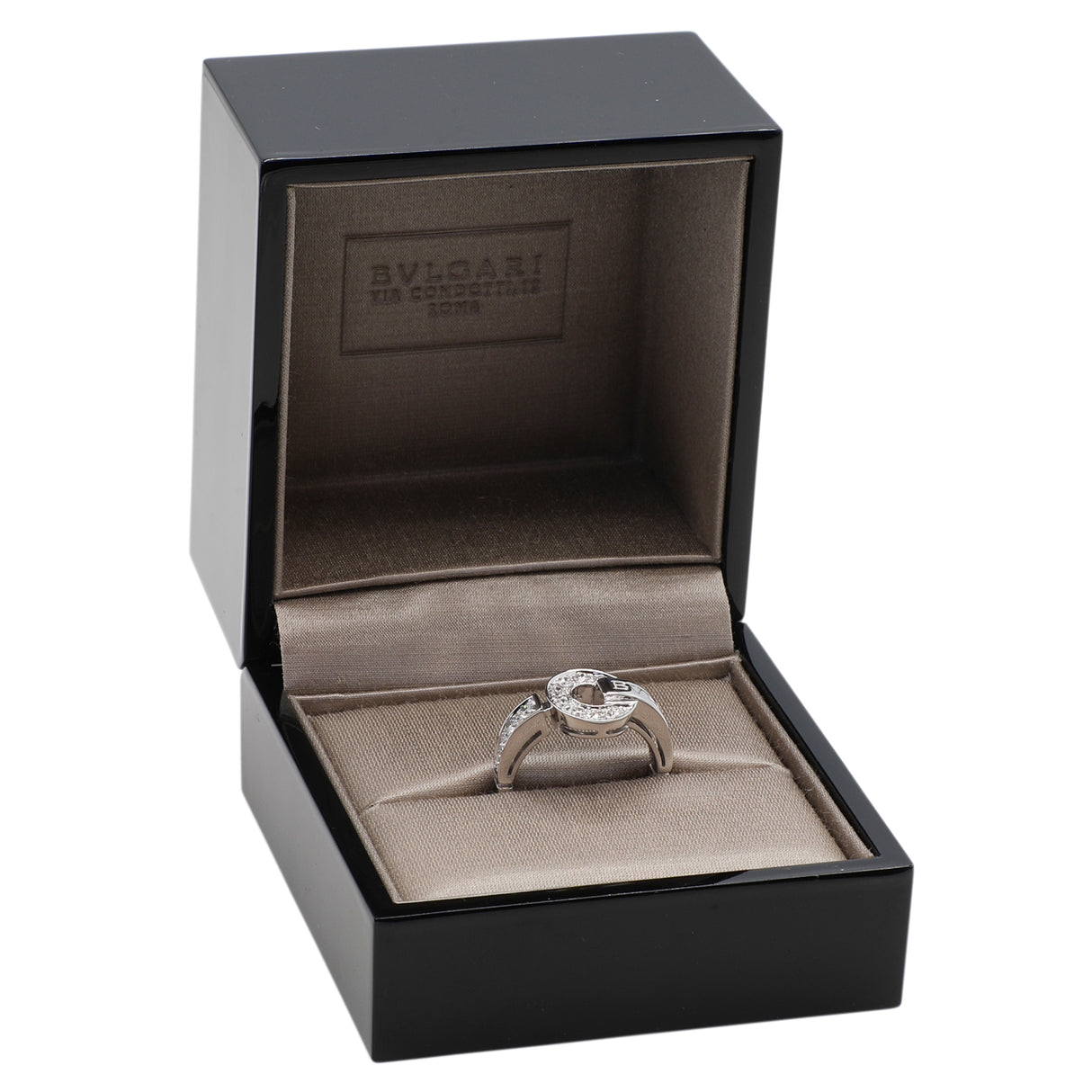 Bulgari 18K White Gold Diamond Bvlgari Bvlgari Ring Designer Jewellery Bulgari