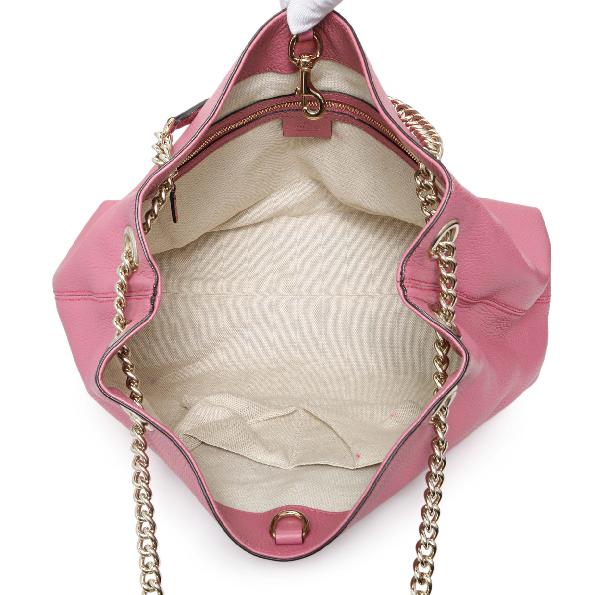 Gucci Pink Medium Soho Chain Shoulder Bag Handbags Gucci