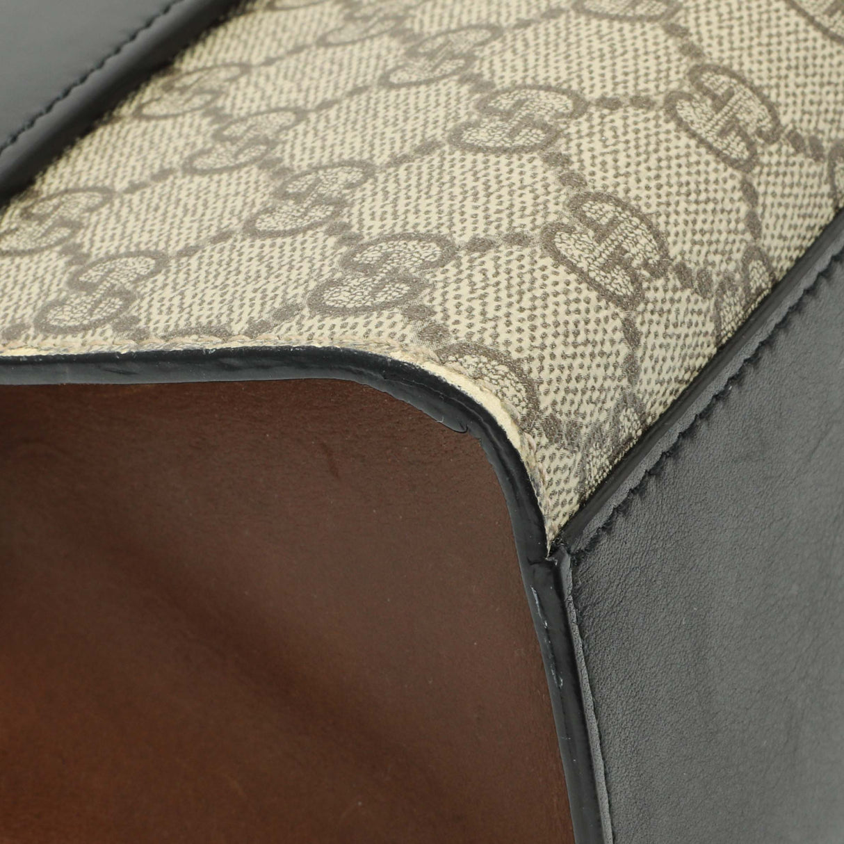 Gucci GG Supreme Calfskin Medium Padlock Shoulder Bag Handbags Gucci