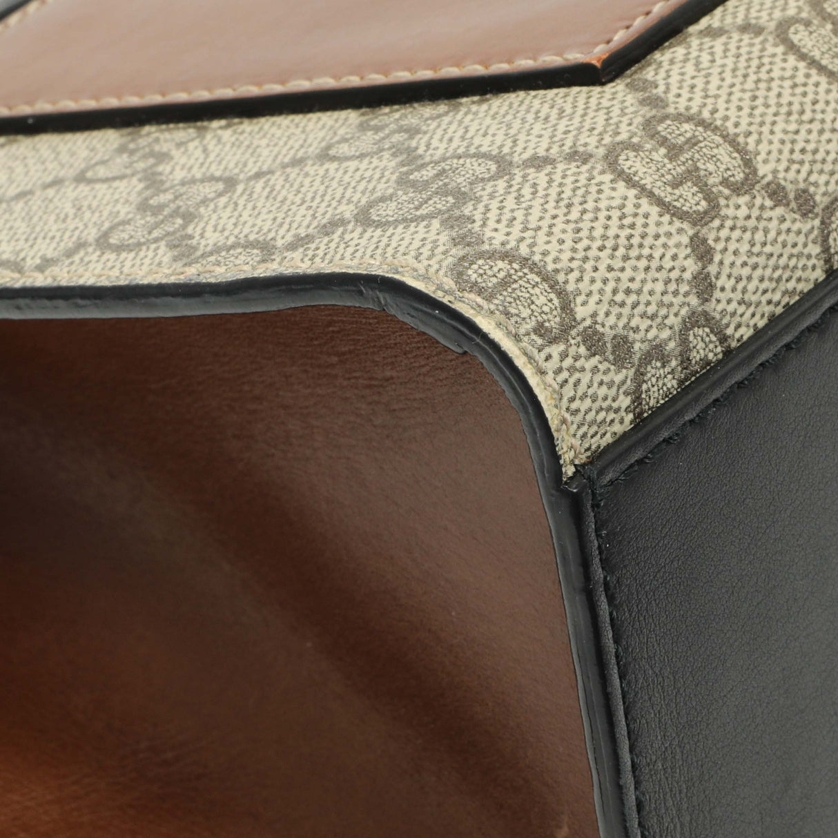 Gucci GG Supreme Calfskin Medium Padlock Shoulder Bag Handbags Gucci