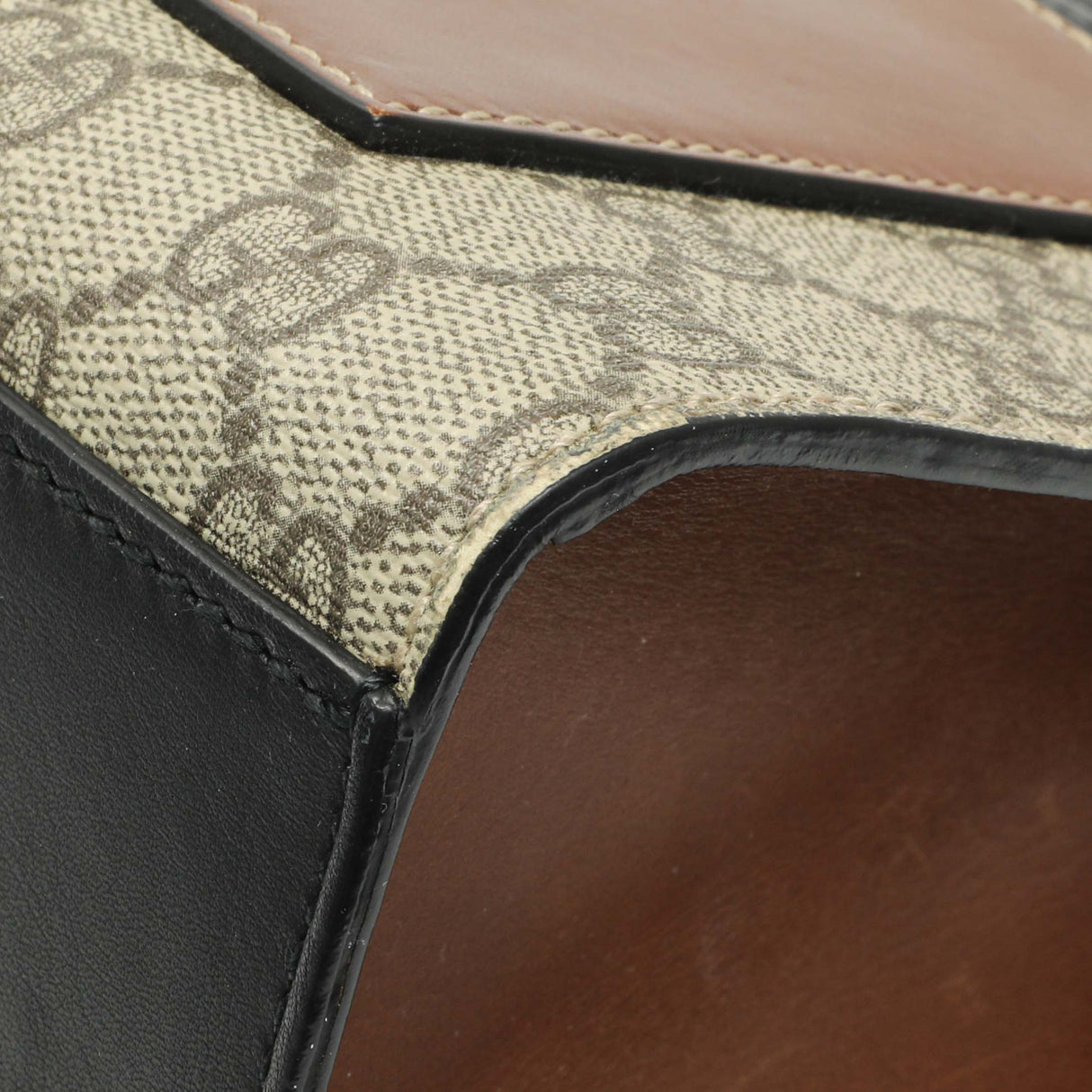 Gucci GG Supreme Calfskin Medium Padlock Shoulder Bag Handbags Gucci