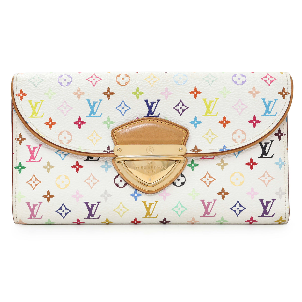 Louis Vuitton White Monogram Multicolor Eugenie Wallet Accessories Louis Vuitton