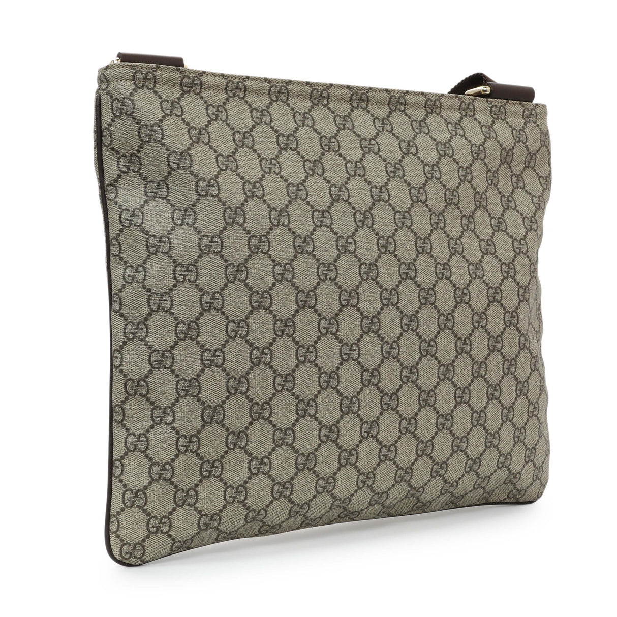 Gucci GG Supreme Monogram Medium Flat Messenger Bag Handbags Gucci