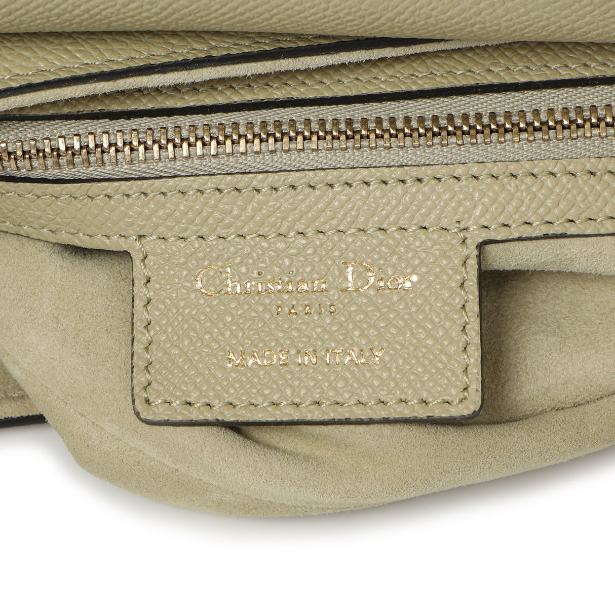 Christian Dior Ethereal Green Grained Calfskin Saddle Bag Handbags Christian Dior