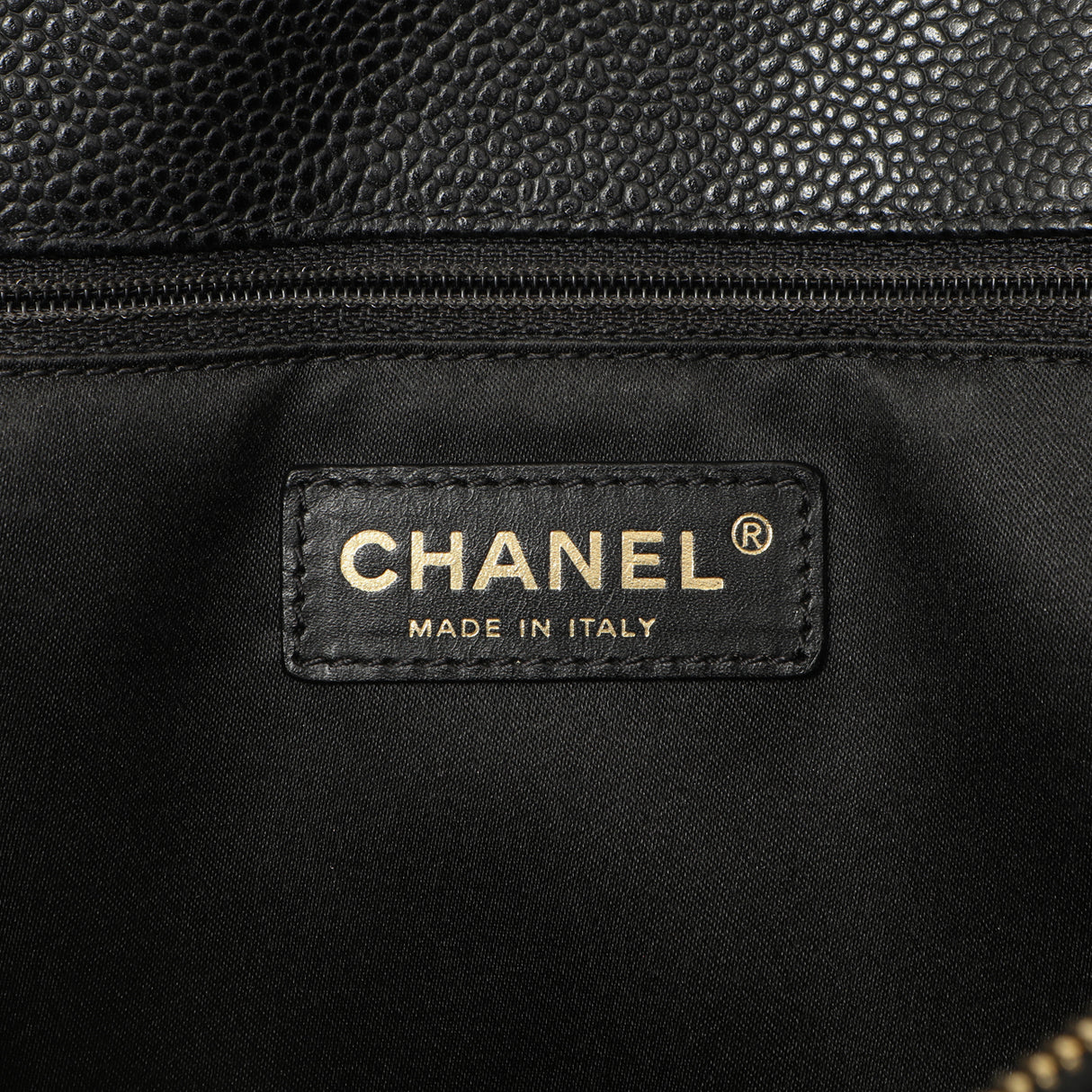 Chanel Black Quilted Caviar Grand Shopping Tote GST Handbags Chanel