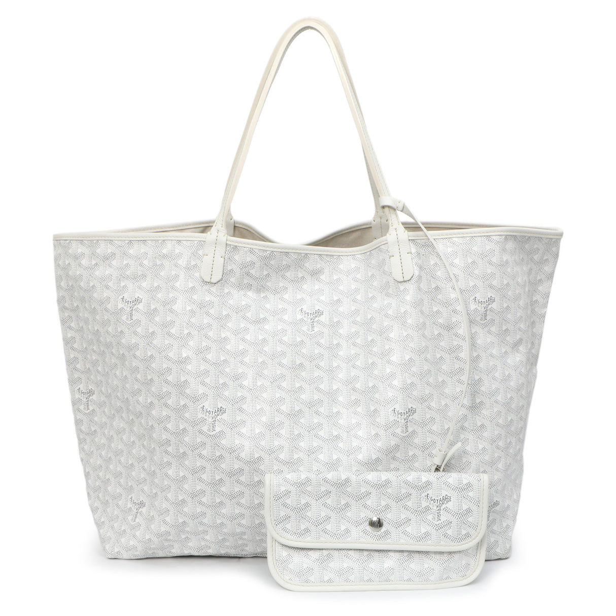 Goyard White Goyardine Saint Louis GM Goyard