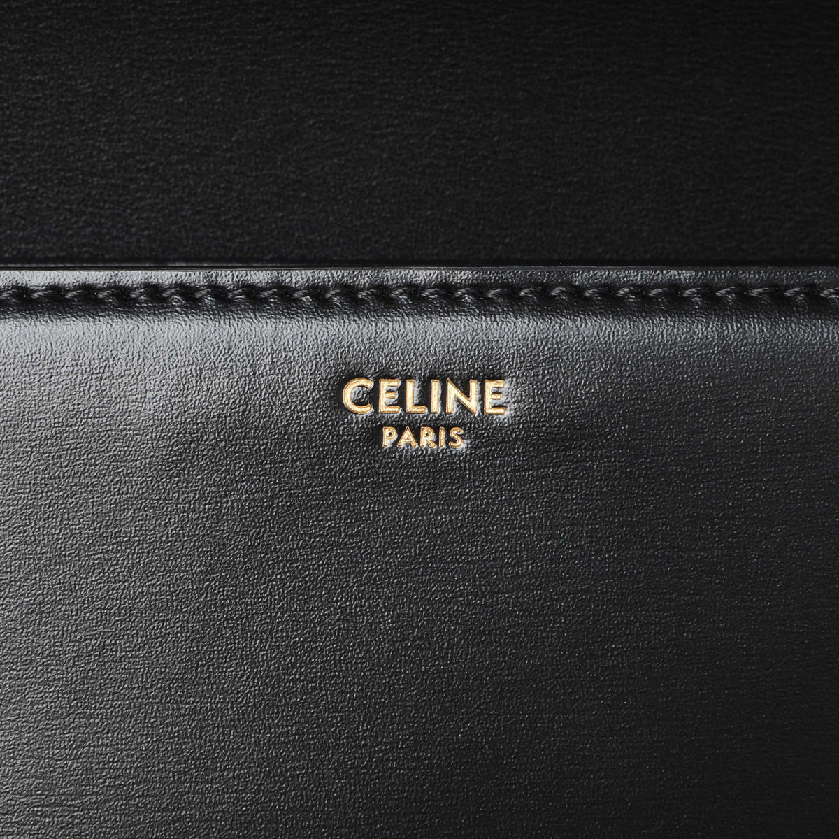 Celine Black Shiny Calfskin Teen Triomphe Handbags Celine