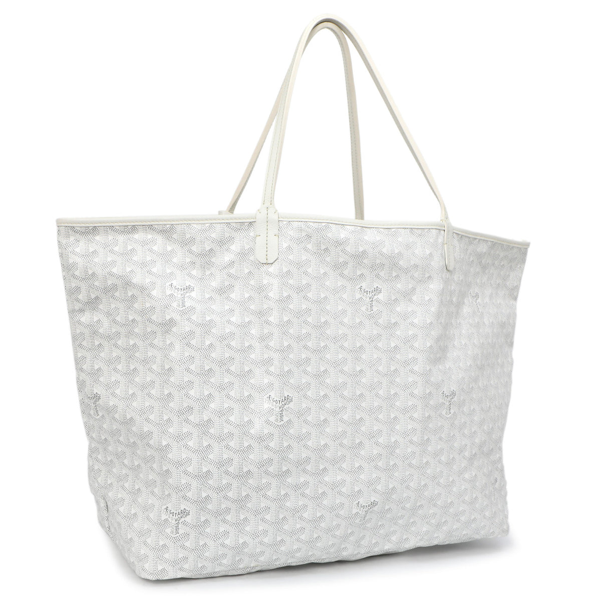 Goyard White Goyardine Saint Louis GM Goyard