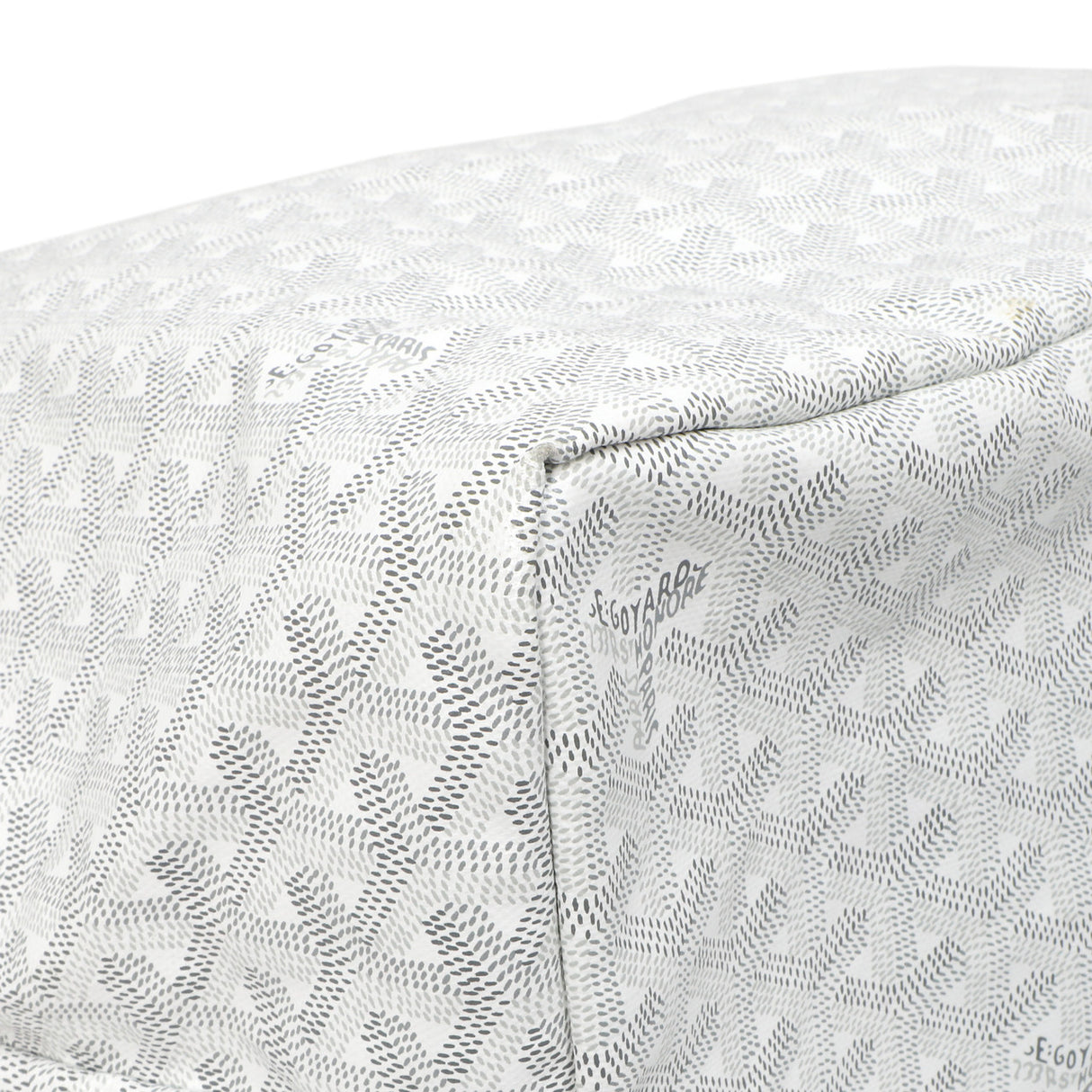Goyard White Goyardine Saint Louis GM Goyard