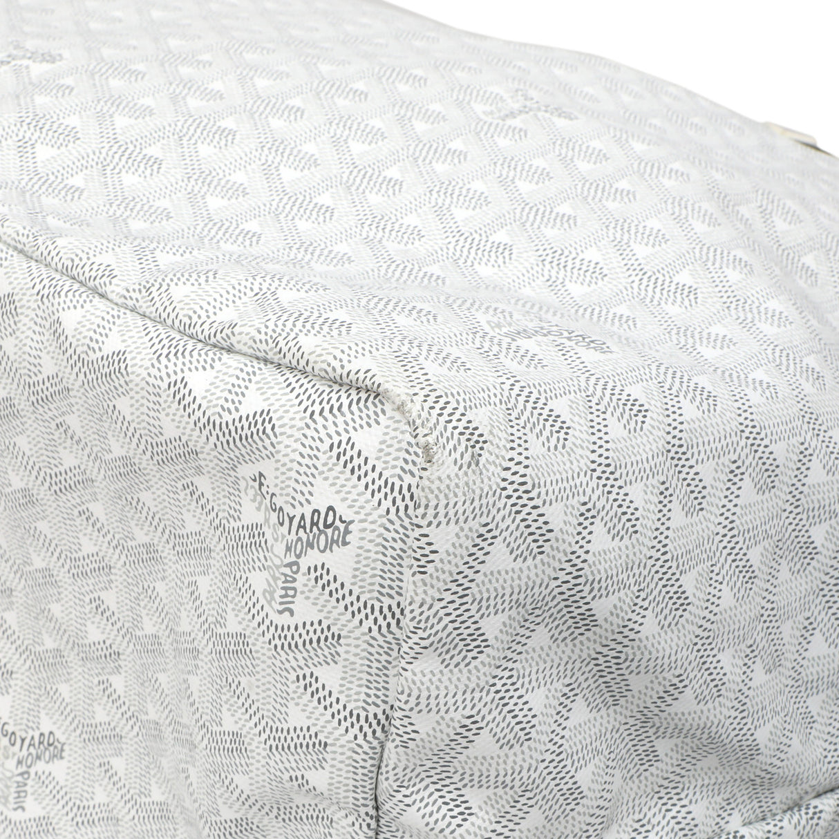 Goyard White Goyardine Saint Louis GM Goyard
