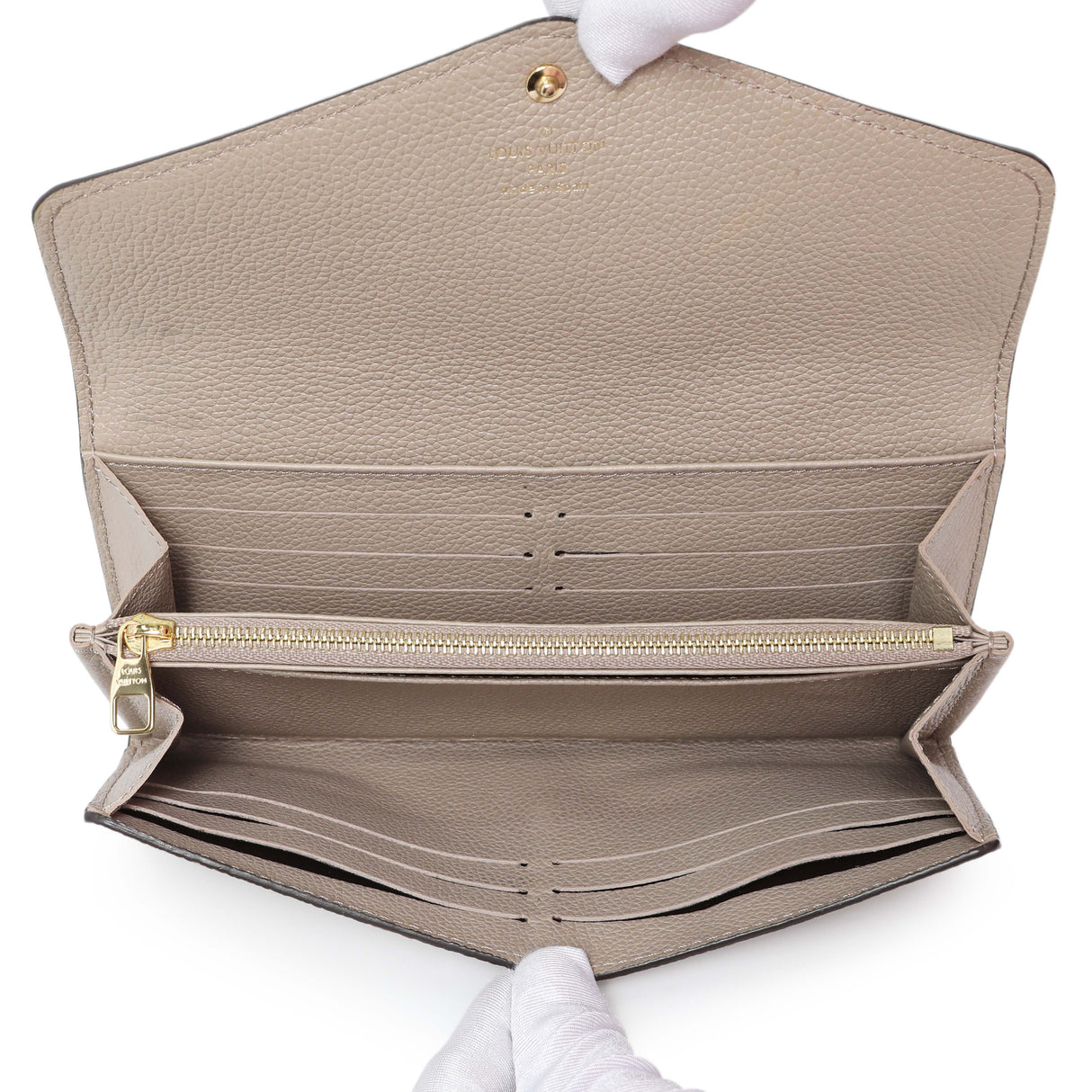 Louis Vuitton Tourterelle Empreinte Sarah Wallet