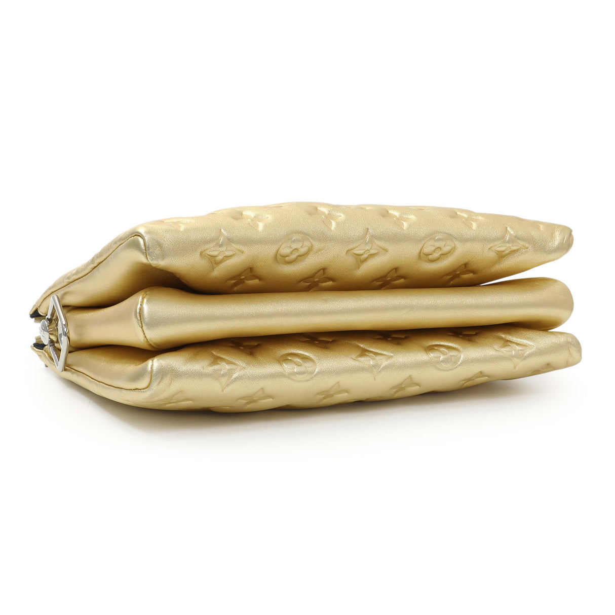 Louis Vuitton Gold Lambskin Embossed Monogram Coussin PM Handbags Louis Vuitton