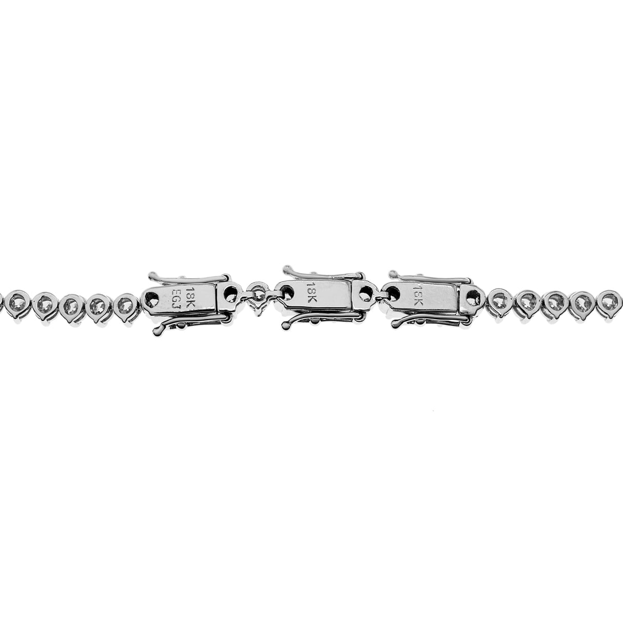 18K White Gold 9.47 Carat Riviere Diamond Necklace Fine Jewellery Modaselle