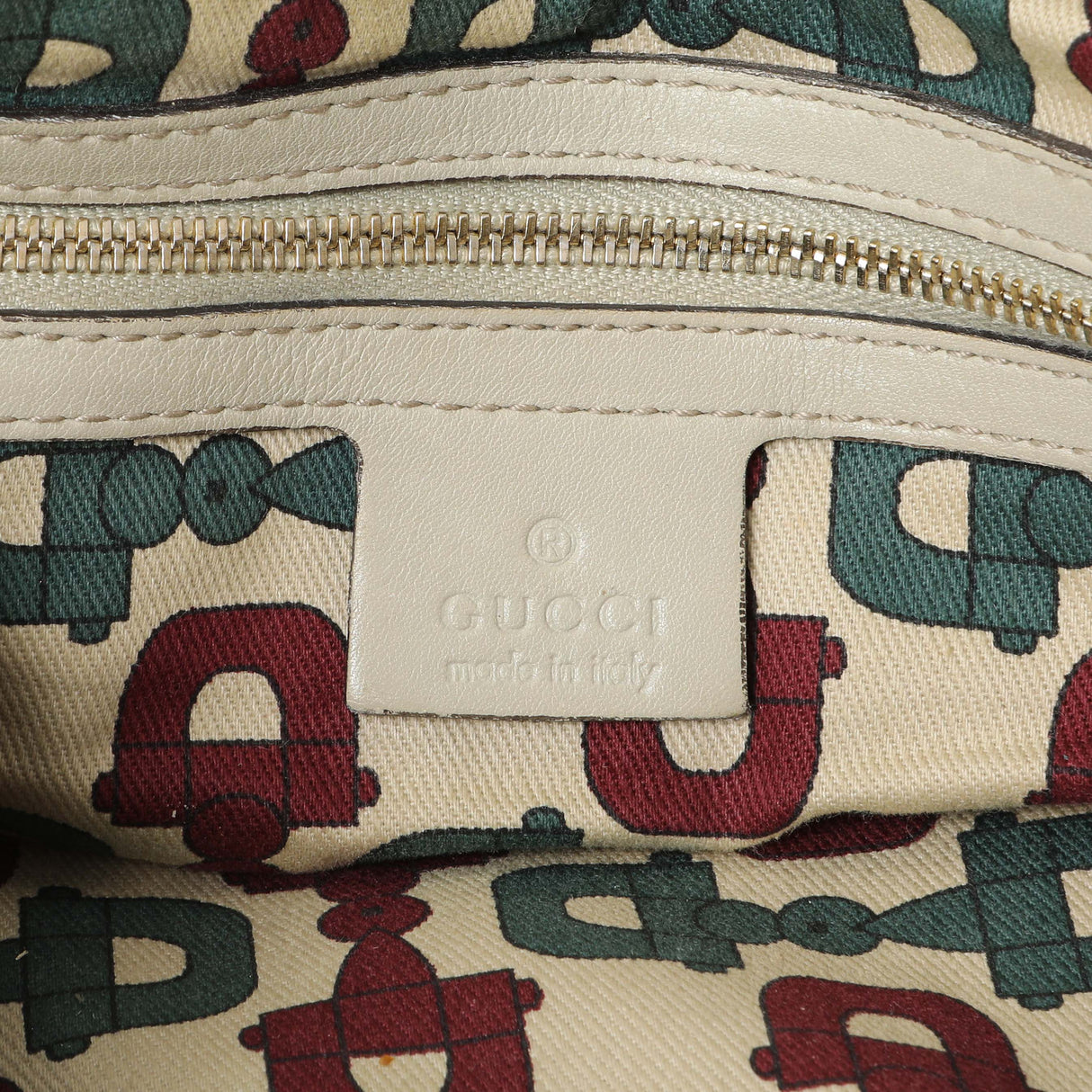 Gucci Guccissima Cream Hysteria Handbag Handbags Gucci