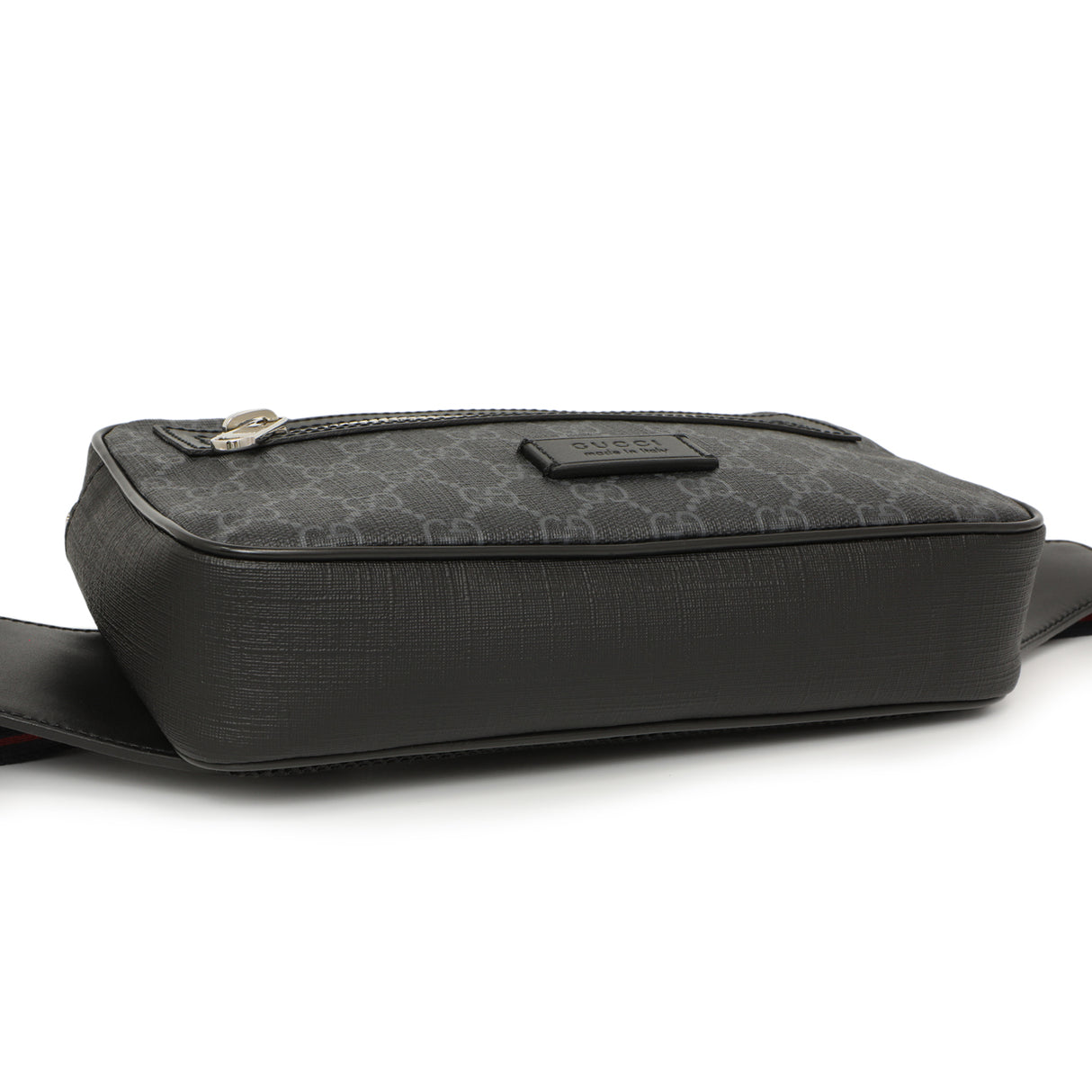 Gucci Black Soft GG Supreme Monogram Web Belt Bag Handbags Gucci