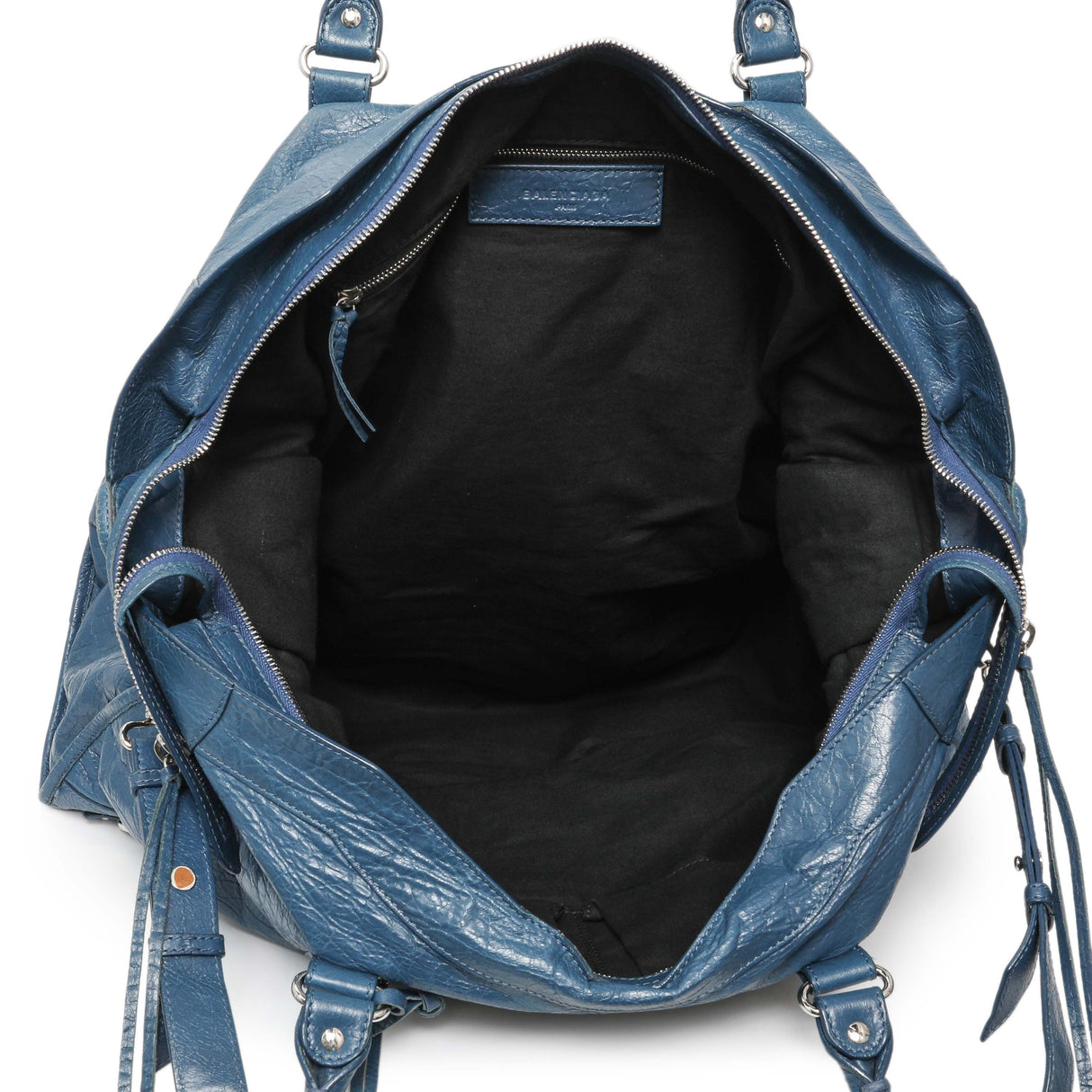 Balenciaga Bleu Profond Lambskin Classic Hardware XL City Handbags Balenciaga