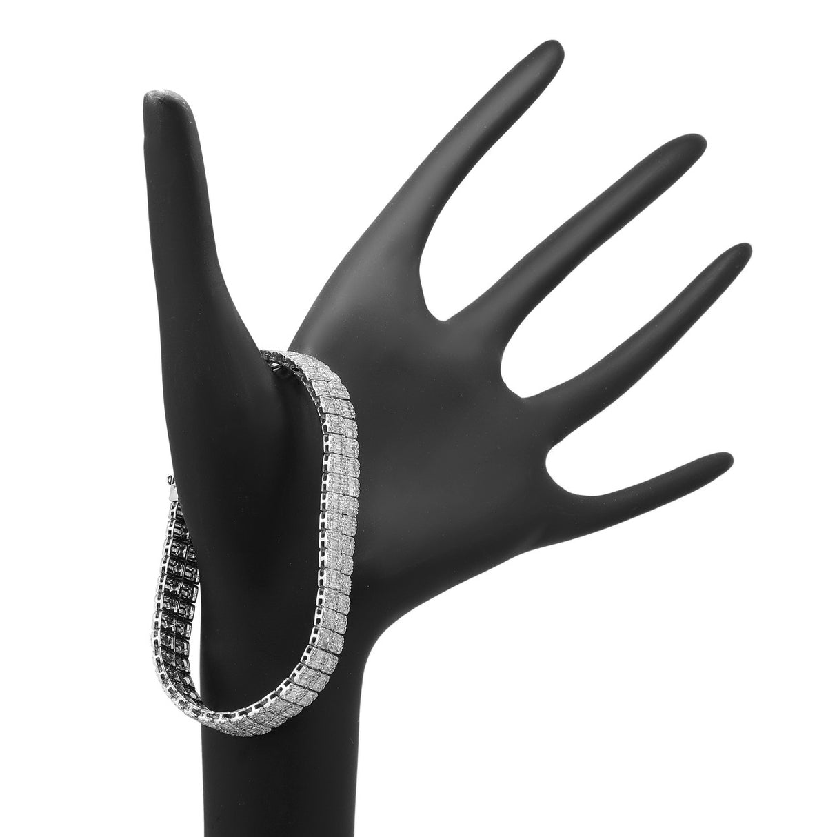 18K White Gold 4.90 Carat Diamond Bracelet Modaselle