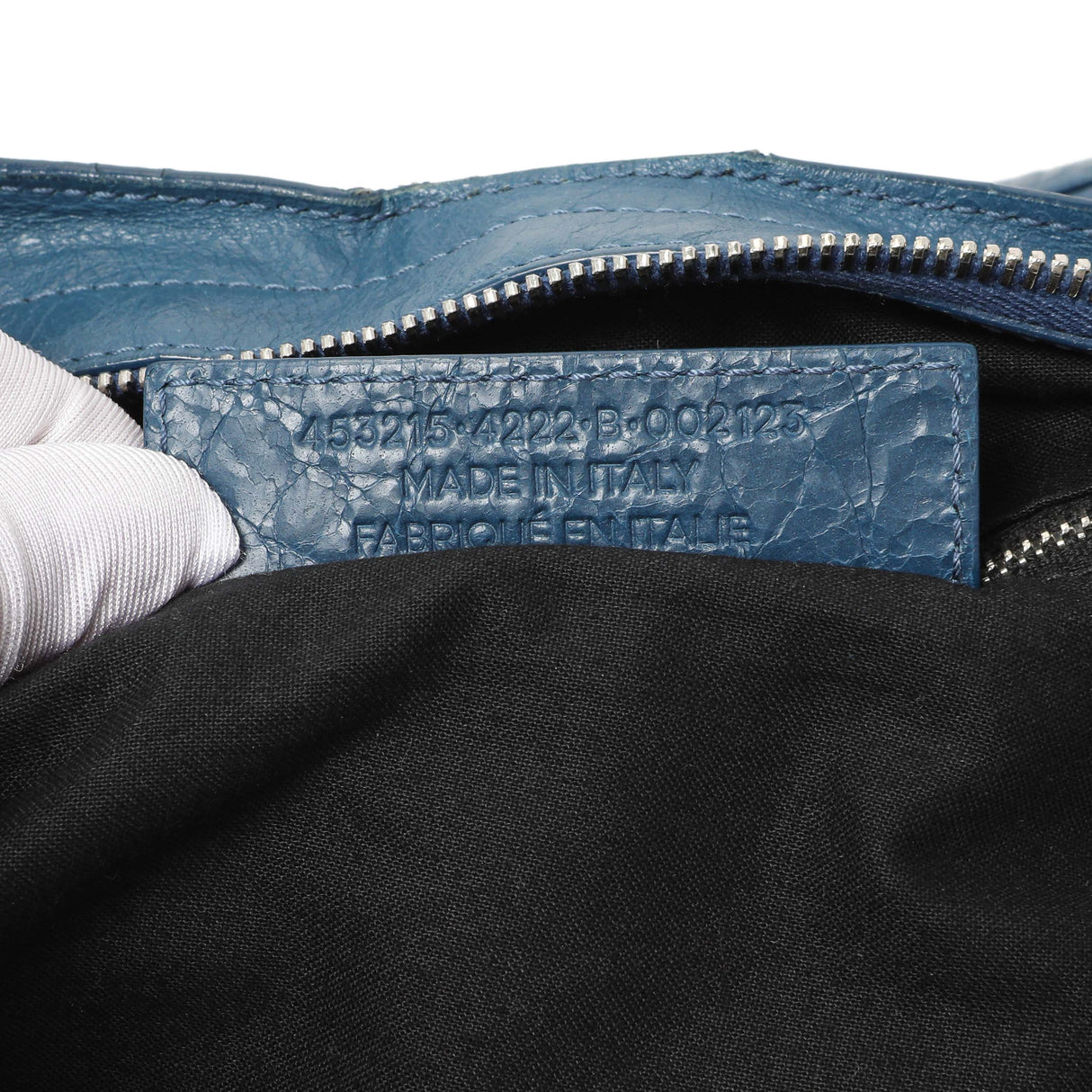 Balenciaga Bleu Profond Lambskin Classic Hardware XL City Handbags Balenciaga