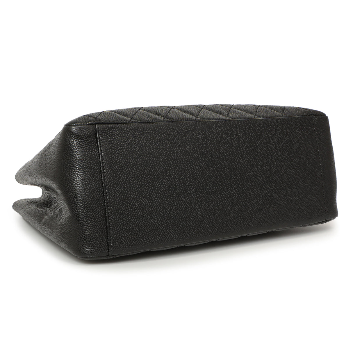 Chanel Black Quilted Caviar Grand Shopping Tote GST Handbags Chanel