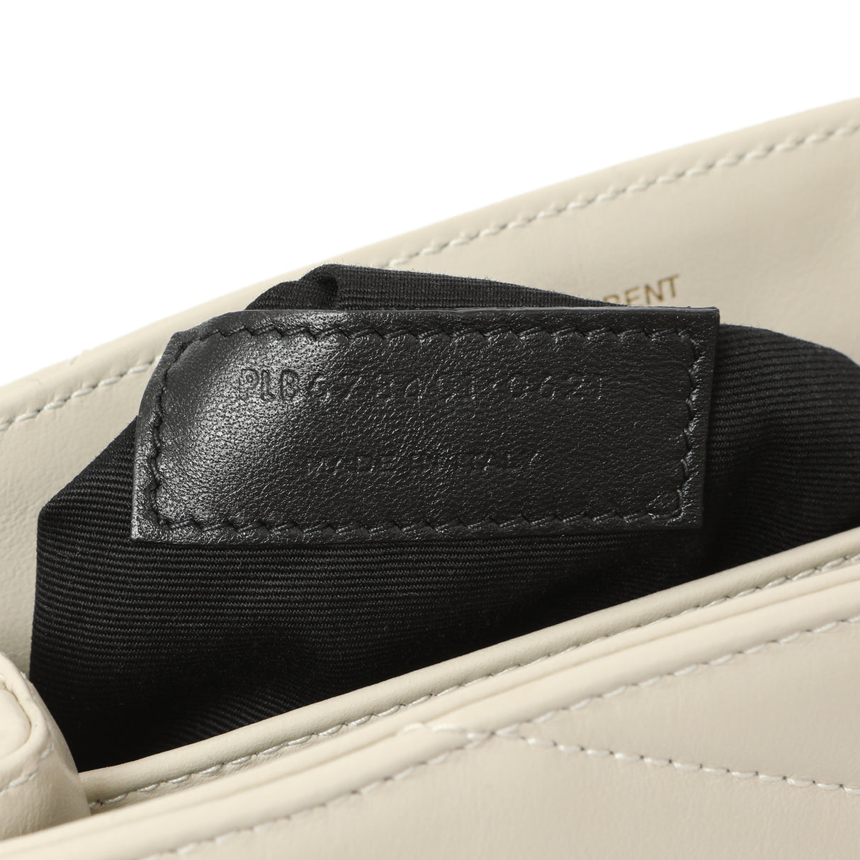 Saint Laurent Ivory Calfskin Monogram Toy Loulou Crossbody Handbags Saint Laurent