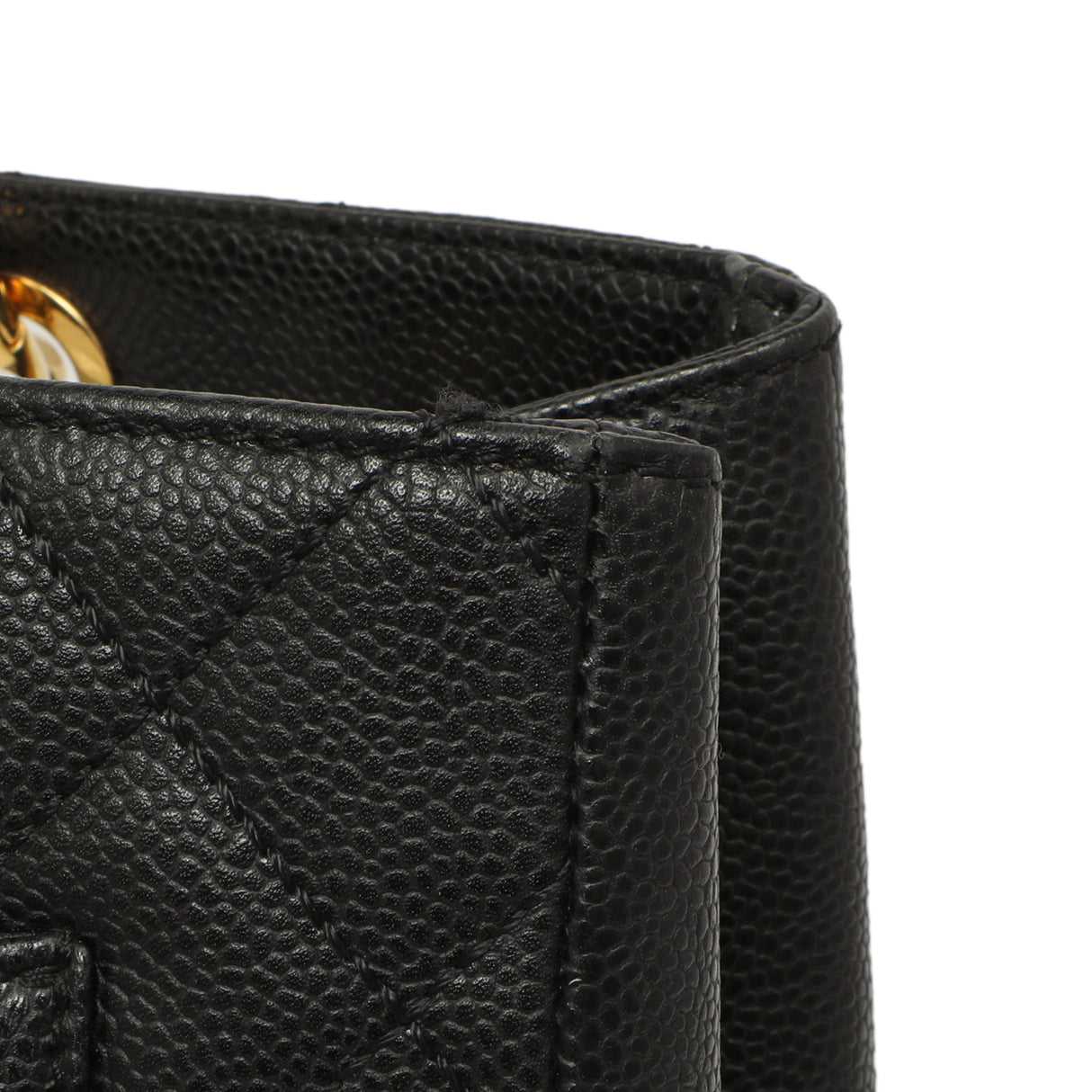 Chanel Black Quilted Caviar Grand Shopping Tote GST Handbags Chanel