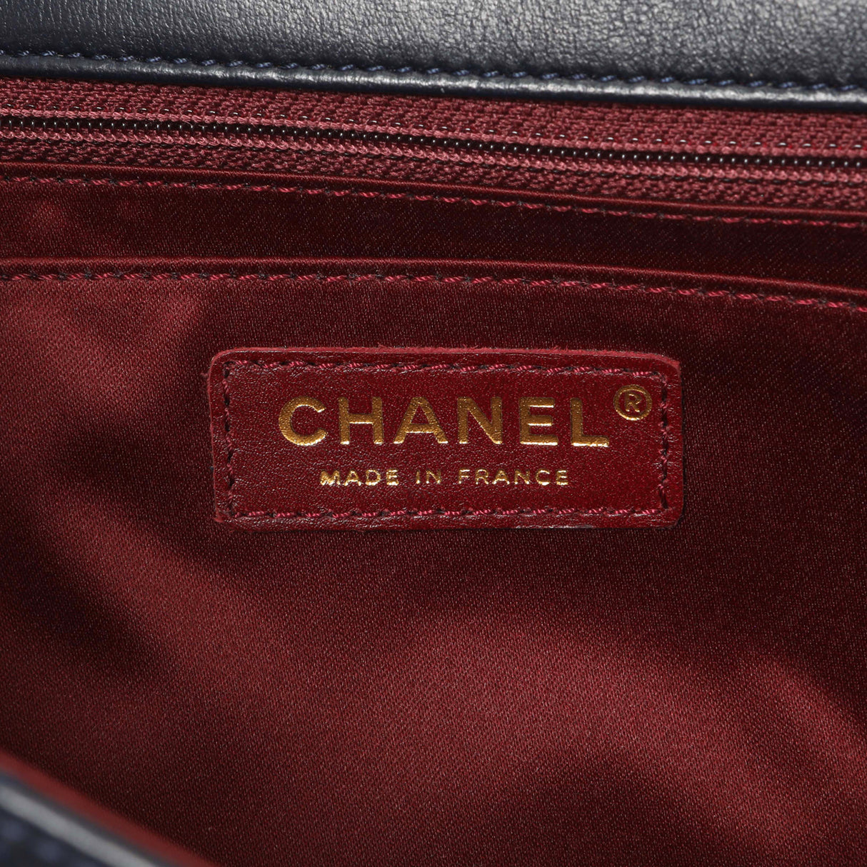 Chanel Navy Quilted Lambskin Large Golden Class Flap Handbags Chanel