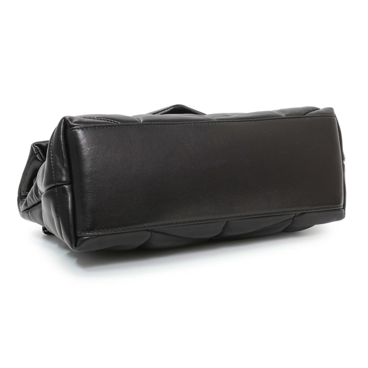 Saint Laurent Black Lambskin Small Loulou Puffer