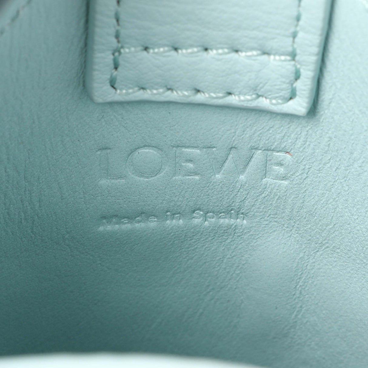 Loewe Blue Calfskin Elephant Pouch Crossbody Bag Handbags Loewe