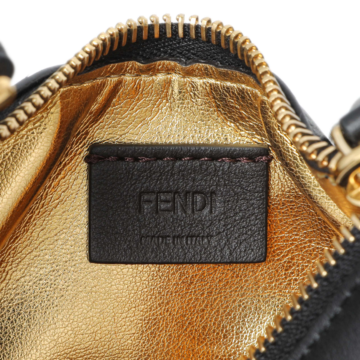 Fendi Black Vitello Grace Nano Fendigraphy Hobo Charm Handbags Fendi
