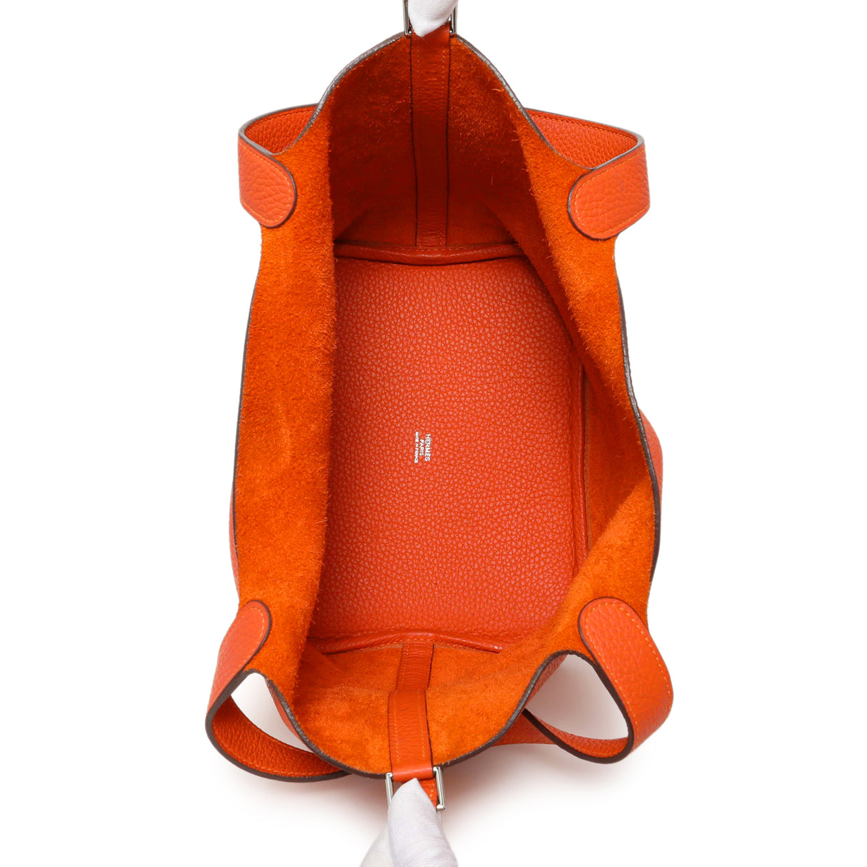 Hermes Orange Clemence Picotin Lock 22 Handbags Hermes