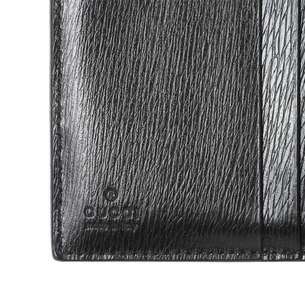 Gucci Black Calfskin Vintage Compact Wallet Accessories Gucci