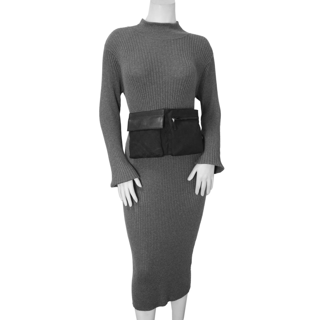 Gucci Black GG Monogram Double Pocket Belt Bag Handbags Gucci