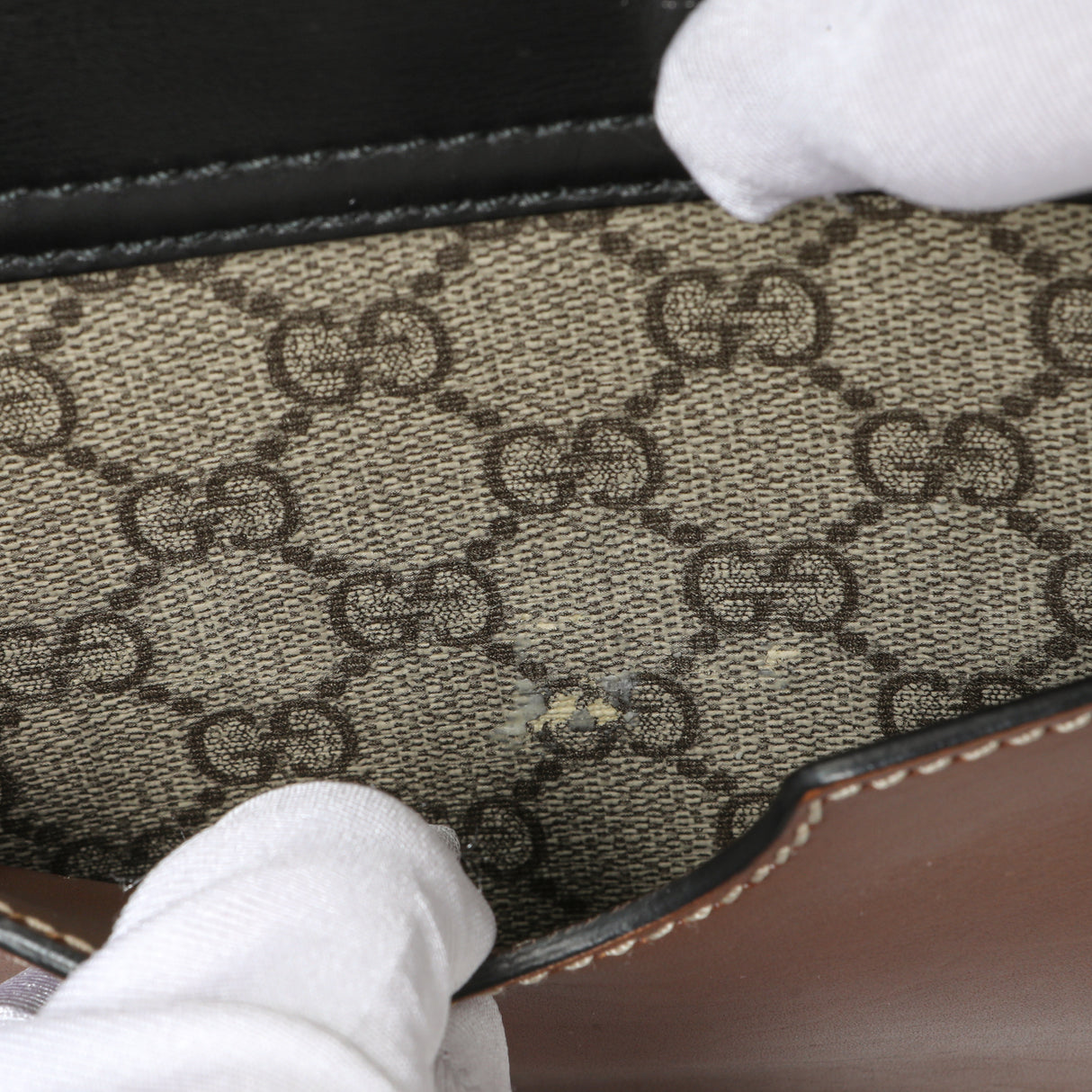 Gucci GG Supreme Calfskin Medium Padlock Shoulder Bag Handbags Gucci