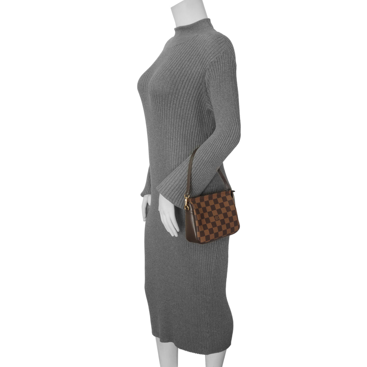 Louis Vuitton Damier Ebene Trousse Make Up Bag Pochette Handbags Louis Vuitton